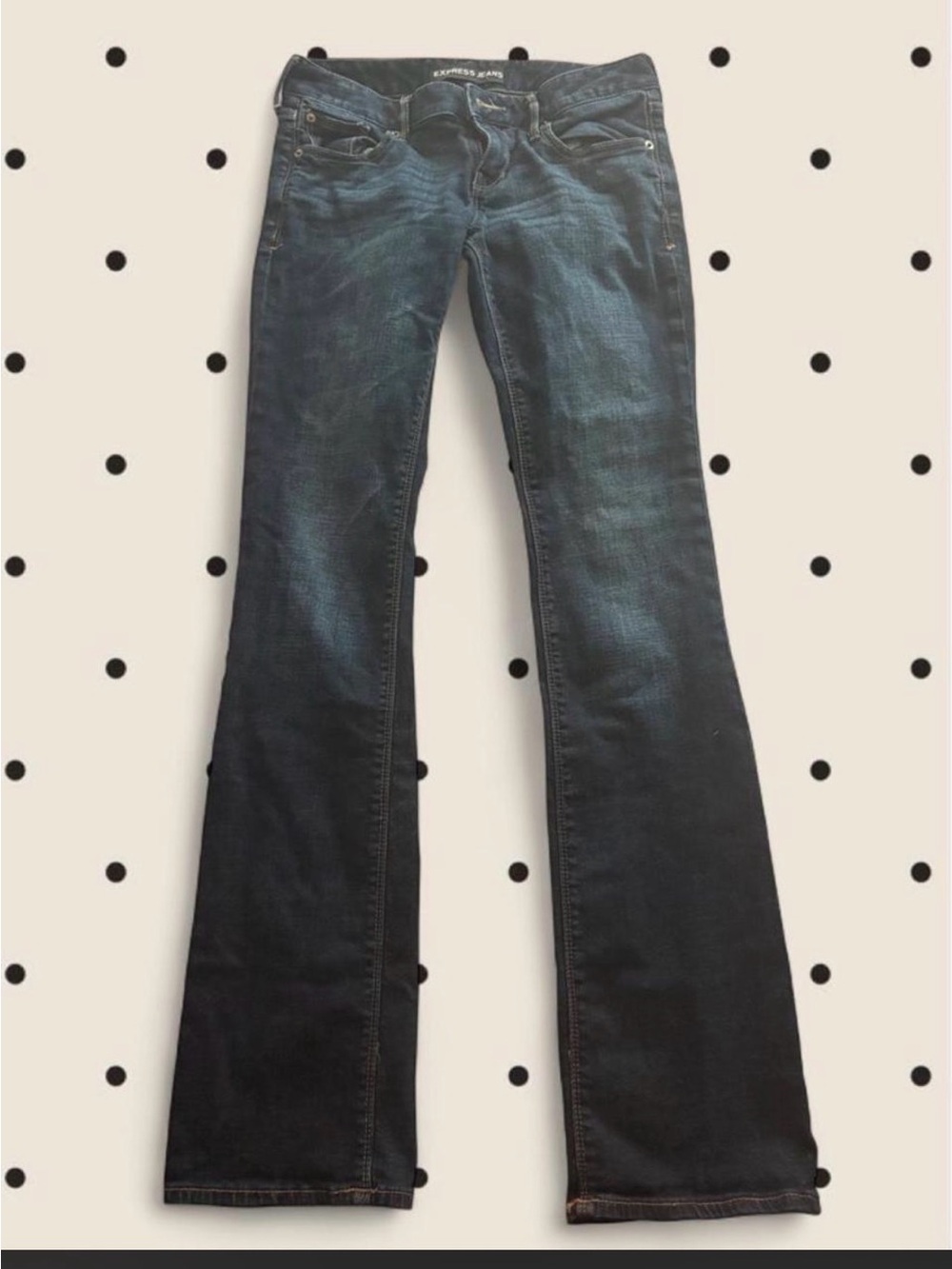 Express Dark Blue Flare Jeans